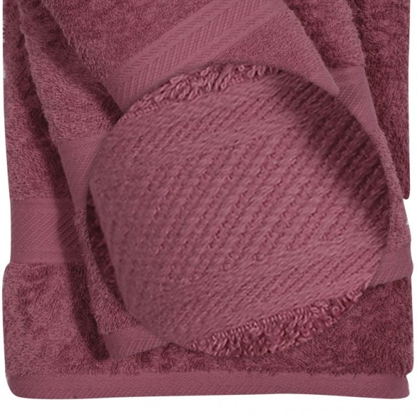 Πετσέτες Μπάνιου (Σετ 3τμχ) Das Home Best Line 0599 Βιολετί
