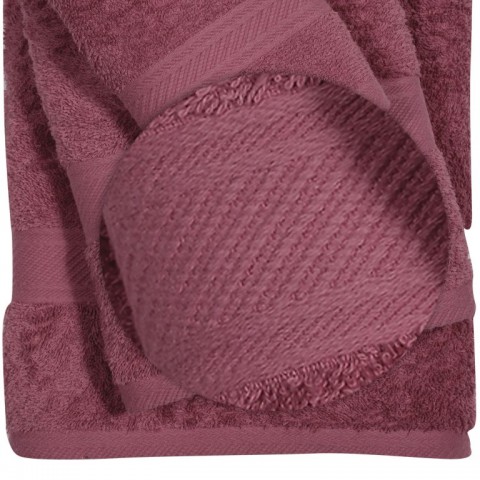 Πετσέτες Μπάνιου (Σετ 3τμχ) Das Home Best Line 0599 Βιολετί