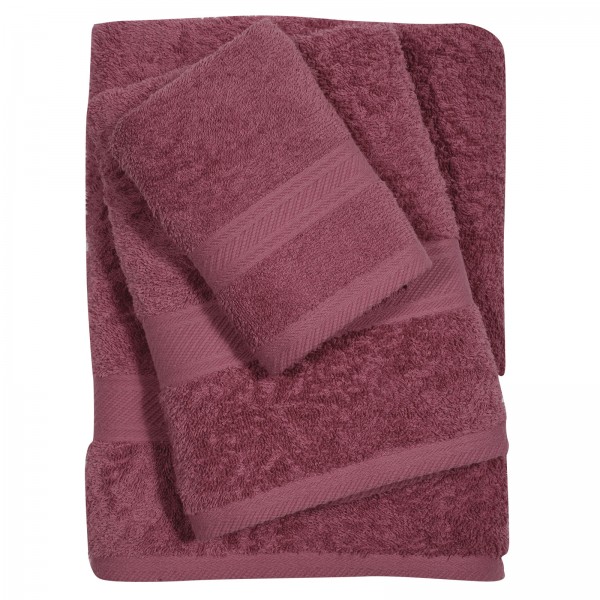 Πετσέτες Μπάνιου (Σετ 3τμχ) Das Home Best Line 0599 Βιολετί