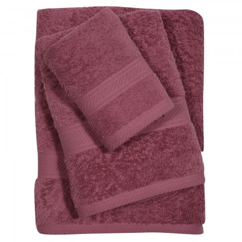 Πετσέτες Μπάνιου (Σετ 3τμχ) Das Home Best Line 0599 Βιολετί