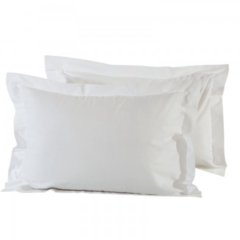 Μαξιλαροθήκη Hotel Λευκή 160 T.C. 50Χ70cm PERCALE 50%cot 50%pol