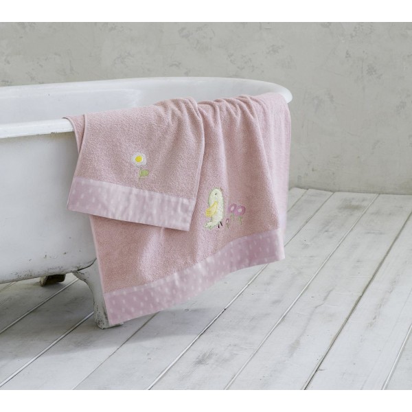 Σετ Πετσέτες Cuckoo Ροζ 2τμχ