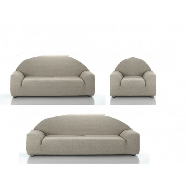 ΣΕΤ 3 ΤΕΜ. ΑΧΙΒΑΔΑ ΕΛΑΣΤΙΚΟ ΚΑΛΥΜΜΑ ΚΑΝΑΠΕ GURAN NATURAL AMMOY