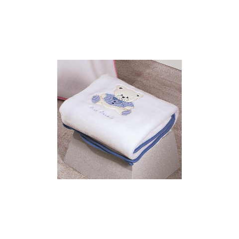 Βρεφική κουβέρτα Pierre Cardin Σιέλ 110x140 Nancy 545