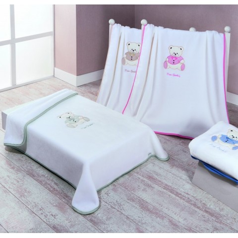 Βρεφική κουβέρτα Pierre Cardin Γκρί  110x140 Nancy 545