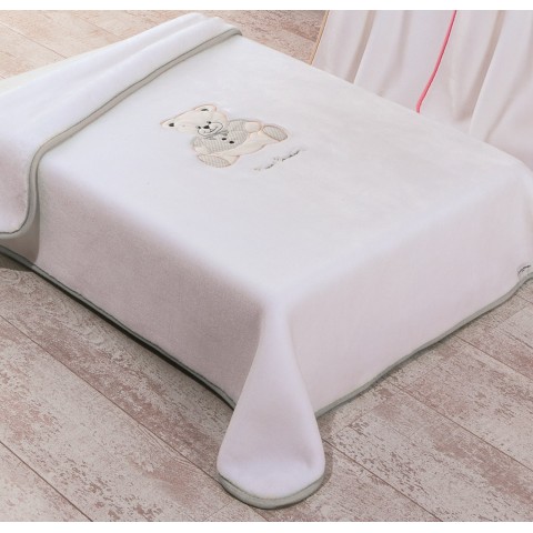 Βρεφική κουβέρτα Pierre Cardin Γκρί  110x140 Nancy 545