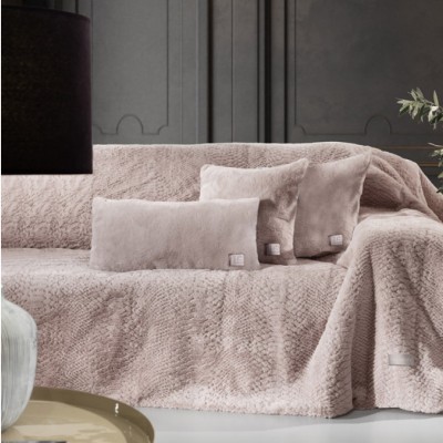 Σετ 2τμχ. Ριχτάρι  Avon camel  με Διακοσμητικό Μαξιλαράκι 45x45+35206480608773