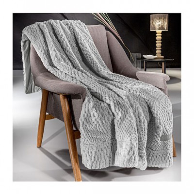 Guy Laroche Γούνινο ριχτάρι.CRUSTY  MELANZE  μονοθέσιος  170X130 + ΜΑ. 40X40+35206480604768 2