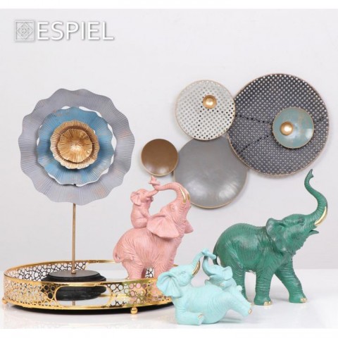 ΔΙΑΚΟΣΜΗΤΙΚΟ ΤΟΙΧΟΥ ΜΕΤΑΛΛΙΚΟ ΓΚΡΙ 48,9x75,6x5,7εκ JEL426 - ESPIEL