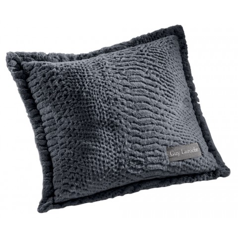 Γούνινο Ριχτάρι Τετραθέσιου Καναπέ Crusty Carbon  170x350cm με Μαξιλαροθήκη Guy Laroche5206480578441