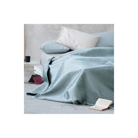 Κουβερλί Υπέρδιπλο σε Πετρόλ Χρώμα 220x240cm Nima Helix  Microfiber5206400333990