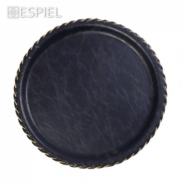 ΜΠΛΕ NAVY ΔΙΣΚΟΣ ΔΕΡΜΑΤΙΝΟΣ ΣΤΡΟΓΓΥΛΟΣ 33ΕΚ - LTB33K8-1ESPIEL