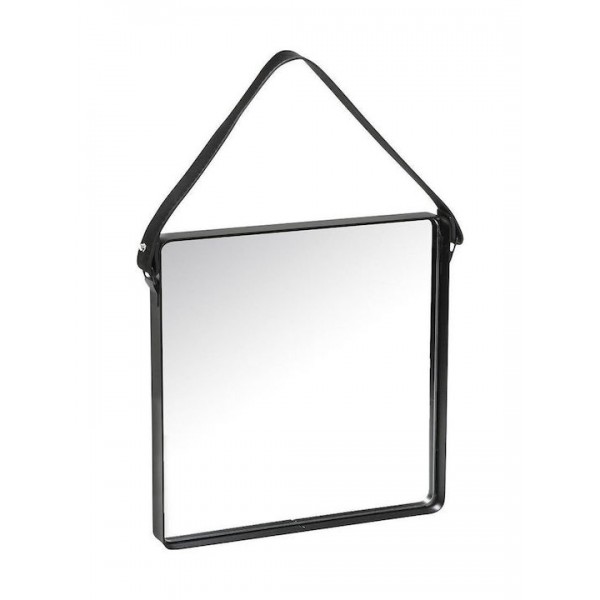 Καθρέπτης Τοίχου με Μαύρο Μεταλλικό Πλαίσιο 30x30cm - ESPIEL MAZ105