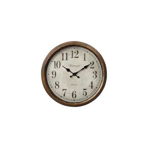 Ρολόι Τοίχου Πλαστικό Μπρονζέ 30.5cm - ESPIEL ROL606