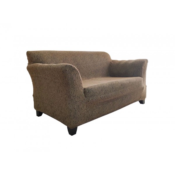 ΣΕΤ 3ΤΕΜ ΕΛΑΣΤΙΚΟ ΚAΛΥΜΜΑ ΚΑΝΑΠΕ ΙΣΙΑ ΠΛΑΤΗ ΣΧ.AURA DARK BROWN ΚΑΦΕ