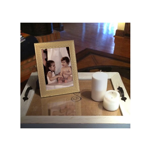 Μεταλλική Κορνίζα χρυσή ματ σφυρήλατη Για Φωτογραφία 15x20 Εκ. KOR7038