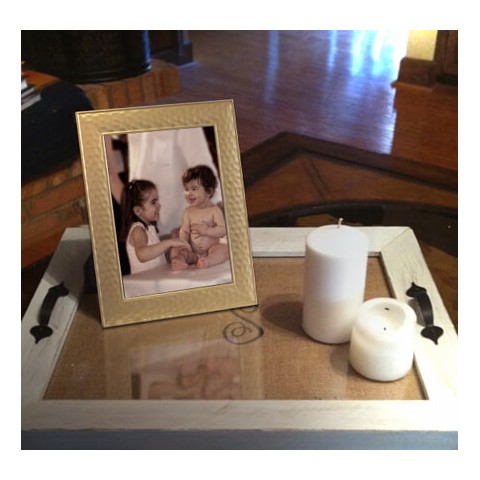 Μεταλλική Κορνίζα χρυσή ματ σφυρήλατη Για Φωτογραφία 15x20 Εκ. KOR7038