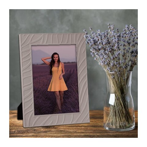 Μεταλλική κορνίζα σε απόχρωση  stone lilac matte για φωτογραφία15x20 εκ KOR12118