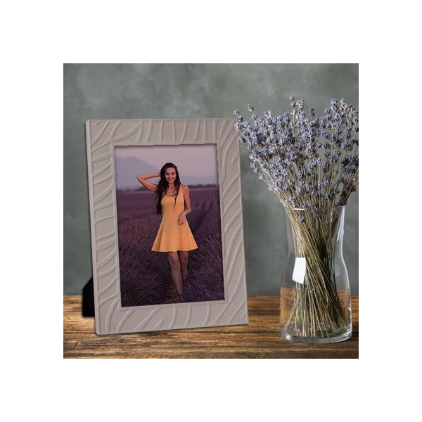 Μεταλλική κορνίζα σε απόχρωση  stone lilac matte για φωτογραφία13x18 εκ KOR12117