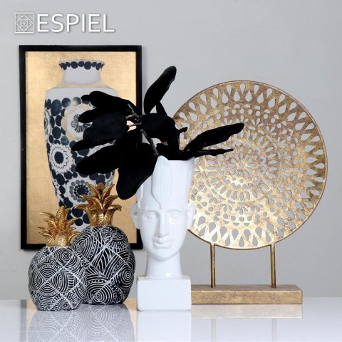 Διακοσμητικό Λουλούδι μαύρο  95 cm Espiel LOL735K65205918249779