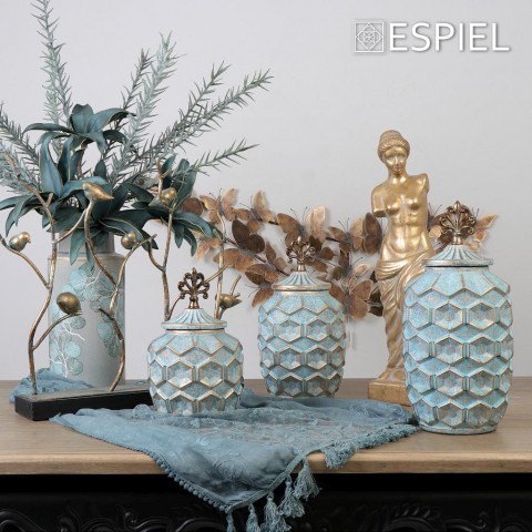 Διακοσμητικό Λουλούδι μπλέ  114 cm Espiel LOL738K6 5205918249786