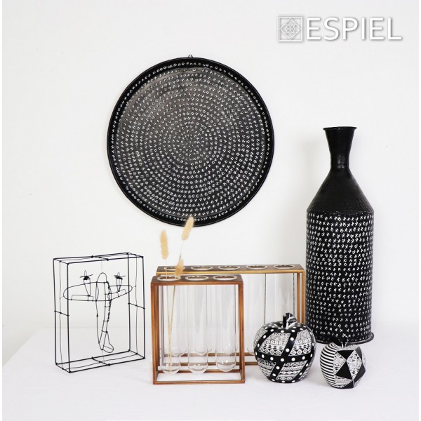 ΔΙΣΚΟΣ ΕΠΙΤΡΑΠΕΖΙΟΣ /ΕΠΙΤΟΙΧΟΣ  ΑΛΟΥΜΙΝΙΟΥ  ΜΑΥΡΟ/ΛΕΥΚΟ ΜΕ ΑΝΑΓΛΥΦΟ ΣΧΕΔΙΟ 50ΕΚ   LAK523 espiel5205918331559