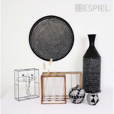 ΔΙΣΚΟΣ ΕΠΙΤΡΑΠΕΖΙΟΣ /ΕΠΙΤΟΙΧΟΣ  ΑΛΟΥΜΙΝΙΟΥ  ΜΑΥΡΟ/ΛΕΥΚΟ ΜΕ ΑΝΑΓΛΥΦΟ ΣΧΕΔΙΟ 50ΕΚ   LAK523 espiel5205918331559