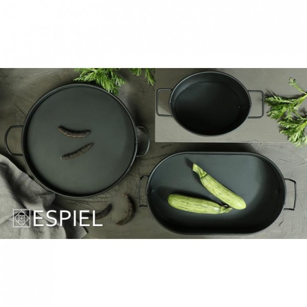 ΔΙΣΚΟΣ ΣΤΡΟΓΓΥΛΟΣ ΜΕΤΑΛΛΙΚΟΣ ΜΕ ΛΑΒΕΣ ΜΑΥΡΟ TEM101 - ESPIEL