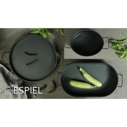 ΔΙΣΚΟΣ ΣΤΡΟΓΓΥΛΟΣ ΜΕΤΑΛΛΙΚΟΣ ΜΕ ΛΑΒΕΣ ΜΑΥΡΟ TEM101 - ESPIEL