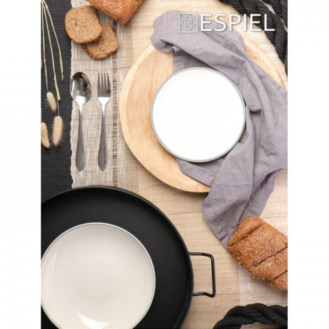 ΔΙΣΚΟΣ ΣΤΡΟΓΓΥΛΟΣ ΜΕΤΑΛΛΙΚΟΣ ΜΕ ΛΑΒΕΣ ΜΑΥΡΟ TEM101 - ESPIEL