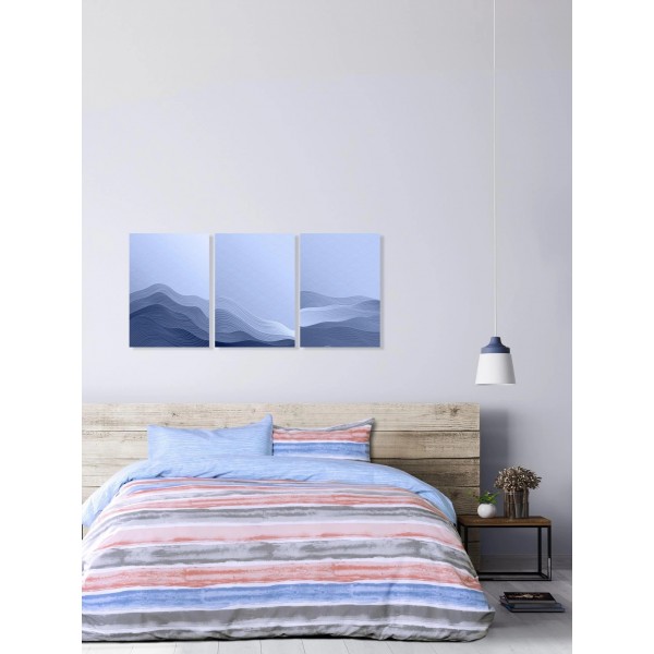 Σετ Σεντόνια Μονά - Riva Blue 160X260 Kocoon5206482074194