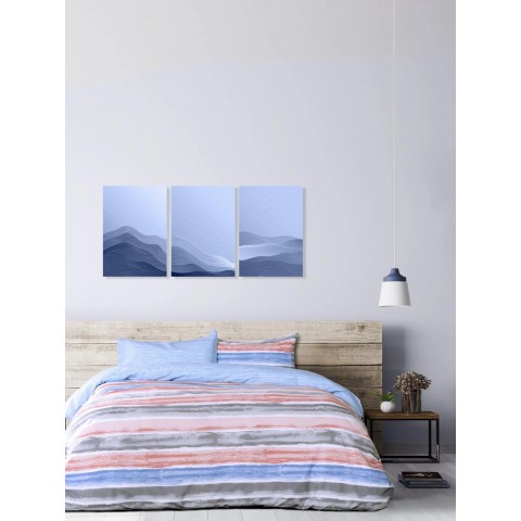 Σετ Σεντόνια Μονά - Riva Blue 160X260 Kocoon5206482074194