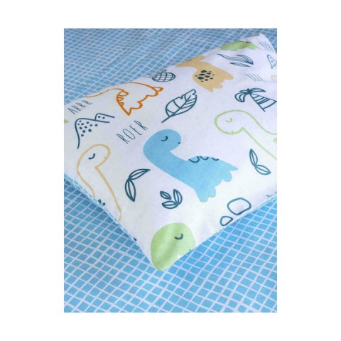 Σετ Βρεφικά Σεντόνια Κούνιας Βαμβακερά Dino Roer 3τμχ 120x160εκ.5206482075504