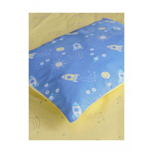 Kocoon Σετ Βρεφικά Σεντόνια Κούνιας Βαμβακερά Zeppelin Μπλε 3τμχ 120x160εκ.5206482075603