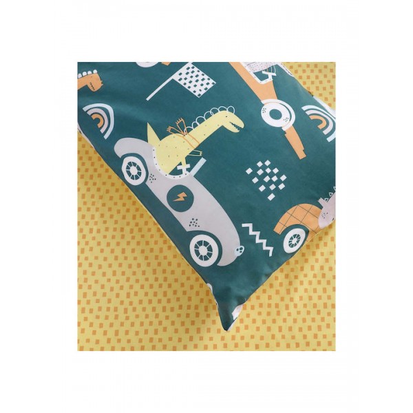 Σετ Σεντόνια Μονά (160Χ260 )  Dino Race Kocoon5206482081499