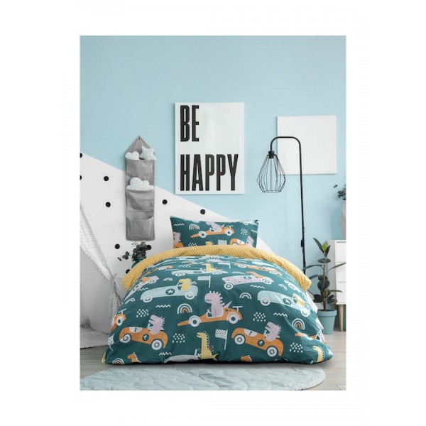 Σετ Σεντόνια Μονά (160Χ260 )  Dino Race Kocoon5206482081499