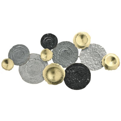 Μεταλλικό διακοσμητικό τοίχου circles 155Χ70 ITEM15309