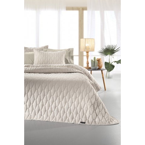 ΣΕΤ 2ΤΕΜ ΚΟΥΒΕΡΛΙ DIAMANTE CREAM  160X240 Guy Laroche5206480619946