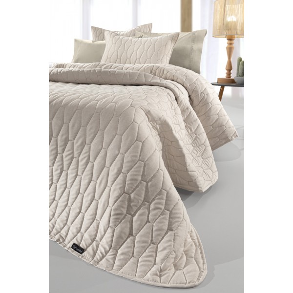 ΣΕΤ 2ΤΕΜ ΚΟΥΒΕΡΛΙ DIAMANTE CREAM  160X240 Guy Laroche5206480619946