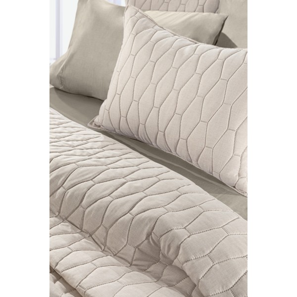 ΣΕΤ 2ΤΕΜ ΚΟΥΒΕΡΛΙ DIAMANTE CREAM  160X240 Guy Laroche5206480619946