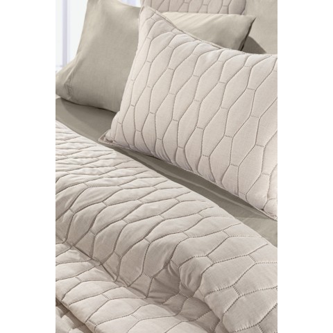 ΣΕΤ 2ΤΕΜ ΚΟΥΒΕΡΛΙ DIAMANTE CREAM  160X240 Guy Laroche5206480619946