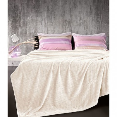 Guy Laroche .ROMBUS OLIVE Κουβέρτα Fleece Υπέρδιπλη 220x240εκ.5206480568138