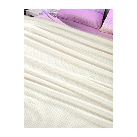 Guy Laroche Rombus Κουβέρτα Fleece Υπέρδιπλη 220x240εκ. Ecru