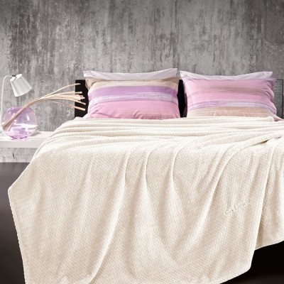 Guy Laroche Rombus Κουβέρτα Fleece Μονή 160x220εκ. Olive5206480568060