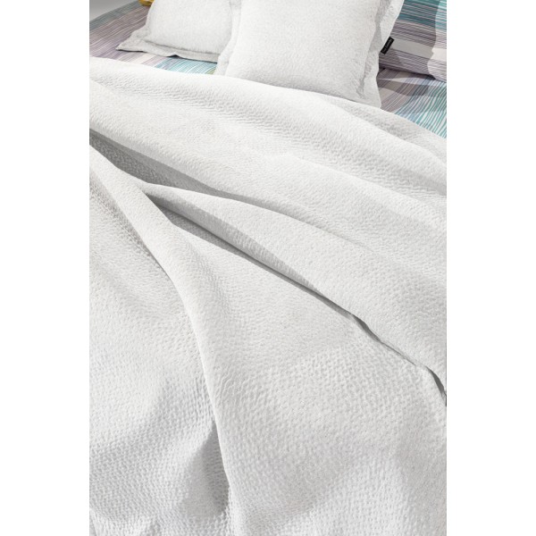 Κουβέρτα - Κάλυμμα κρεβατιού  RAIN SNOW WHITE Υπέρδιπλη   245x260 Guy Laroche5206480561993