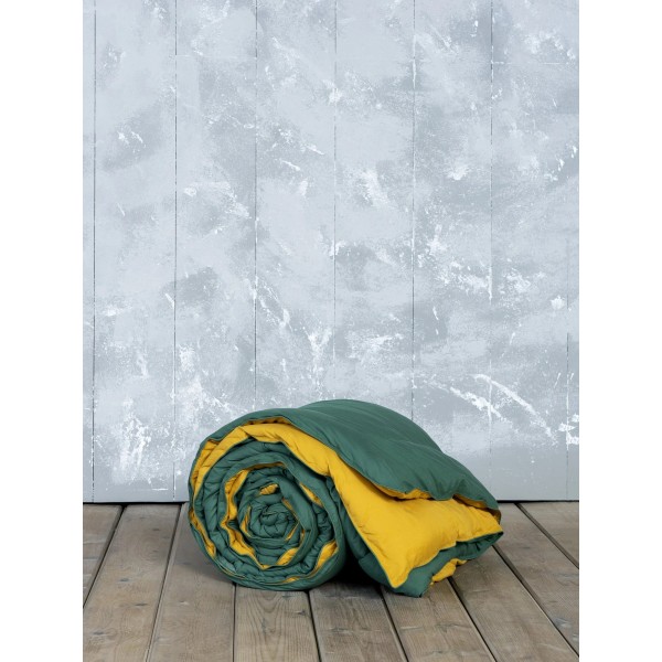 Πάπλωμα Mονό  160x240 Abalone - Green / Mustard Beige5206482048539