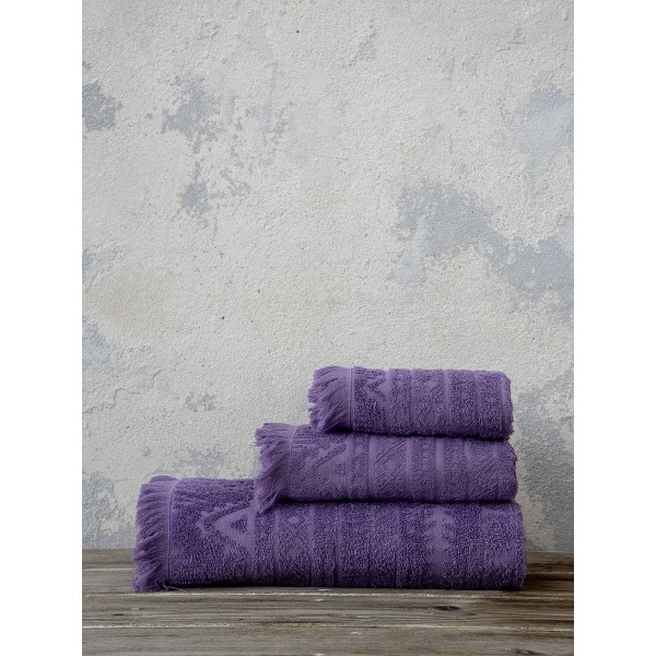 Σετ Πετσέτες (30x50 + 50x90 + 70x140) - Mindelo Mauve5206482018945