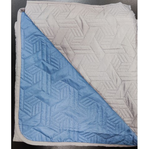 ΚΟΥΒΕΡΛΙ ΗΜΙΔΙΠΛΟ 160x240 GEO DARK GRAY BLUE RAF