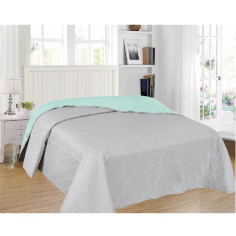 ΚΟΥΒΕΡΛΙ ΥΠΕΡΔΙΠΛΟ 220x240 GEO GRAY PISTACHIO