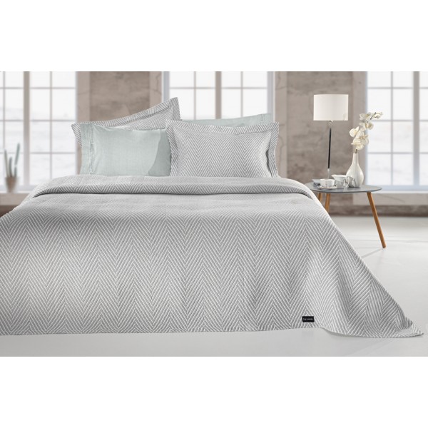 Κουβέρτα jacquard Vigo Silver 160x260 Guy Laroche